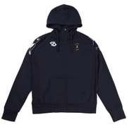 CP18058-21-L [サッカージャンキー サッカー・フットサルウェア 男女兼用 Dryスウェット ZIPパーカー 何も言えなくて・・・蹴 ネイビー Lサイズ]