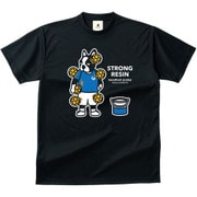 HJ17005-2-M [ハンドボールジャンキー ハンドボール用ウェア 男女兼用 半袖 Tシャツ トレンド＋1 ブラック Mサイズ]