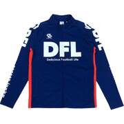 SJ17517-21-L [サッカージャンキー サッカー・フットサルウェア 男女兼用 トレーニングフルZIP SHAKE犬21P ネイビー Lサイズ]