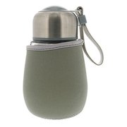カバー付きガラスボトル グレー