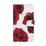 AB-0643-IP67 [iPhone 8/iPhone 7/iPhone 6s/iPhone 6用 手帳ケース Red Rose WH]
