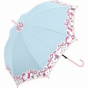 長傘 58cm チャーミードット サックス 60167-18