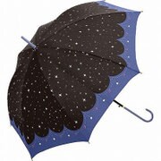 長傘 58cm キラキラワールド ブラック 60159-18