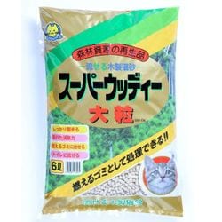 スーパーウッディー 大粒 ６L [猫用トイレ・衛生用品]