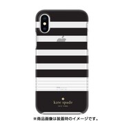 Protective Hardshell Case for iPhone X Stripe 2 Black/White KSIPH-076-STPBW