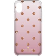 iPhone X Protective Hardshell Case Glitter Dot Fox glove Ombre/RG F/G KSIPH-076-GDFO