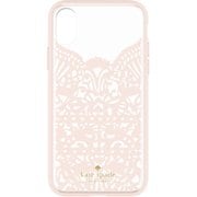 iPhone X Lace Cage Case Lace Hummingbird Blush/Clear KSIPH-077-LCBL