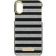 KSIPH-081-BSSG [iPhone X INLAY Wrap Case Glitter Stripe Black Saffiano/Silver Glitter]
