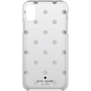 iPhone X Protective Hardshell Case Glitter Dot Miles Gray KSIPH-076-GDMGO