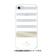 Protective Hardshell Case for iPhone 8/iPhone 7/iPhone 6s/iPhone 6 Stripe 2 White/Gold KSIPH-068-STPWG