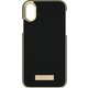 iPhone X INLAY Wrap Case Saffiano Black/Gold Logo Plate KSIPH-081-BLK