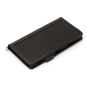 PG-XZ2PFP04BK [Xperia XZ2 Premium用 フリップカバー カーボン調ブラック]