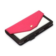 PG-XZ2PFP05PK [Xperia XZ2 Premium用 ダブルフリップカバー スクエア型ポケット ホットピンク]