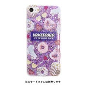 md-74116 [iPhone 8/iPhone 7 Lovetoxic ドーナッツ/パープル ラメシリコンケース]