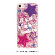 md-74118 [iPhone 8/iPhone 7 Lovetoxic ロゴ/ピンク ラメシリコンケース]