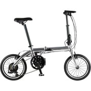 折りたたみ電動アシスト自転車 16インチ(型) 外装6段変速 シルバー 2019年モデル ウルトラライト E-BIKE166E SV