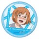 ちおちゃんの通学路 ポリカバッジ ちお表情ブルー [キャラクターグッズ]
