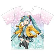 初音ミク×ラスカル2018 フルグラフィックTシャツ Mサイズ [キャラクター衣料品]