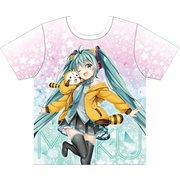 初音ミク×ラスカル2018 フルグラフィックTシャツ XLサイズ [キャラクター衣料品]