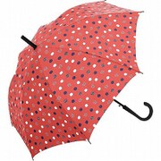 長傘 60cm テンテン2 レッド AM-7109-18