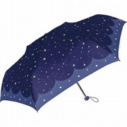 折りたたみ傘 50cm キラキラワールド ネイビー 60308-18