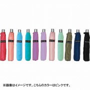折りたたみ傘 スリム 50cm 無地 ピンク 60255-15