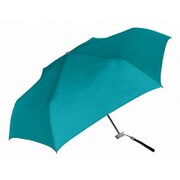 折りたたみ傘 フラット 50cm 無地 エメラルド 60282-15