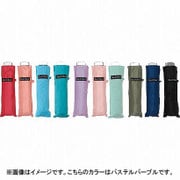 折りたたみ傘 フラット 50cm 無地 パステルパープル 60282-15
