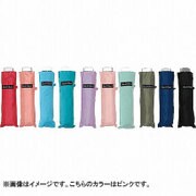 折りたたみ傘 フラット 50cm 無地 ピンク 60282-15