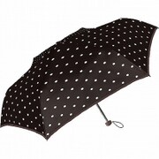 折りたたみ傘 50cm ベーシックドット ブラック NN-5501-18