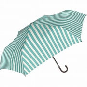 折りたたみ傘 50cm ストライプ ミント AM-8017-18