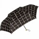 晴雨兼用 折りたたみ傘 50cm フラワーチェック ブラック NN-5780-18