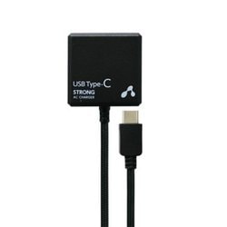 高出力2.4A Type-C ストロングタイプ AC充電器 150cm ブラック AKJ-CT24STG BK