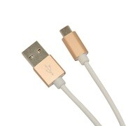 充電・通信ケーブル アルミ TypeA - microUSB 1.2m ゴールド R12CAAM2A01GD
