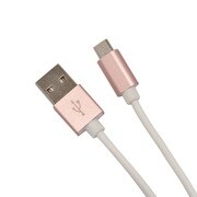 充電・通信ケーブル アルミ TypeA - microUSB 1.2m ローズゴールド R12CAAM2A01RG