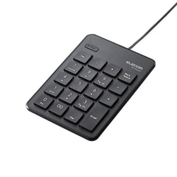 有線テンキーボード パンタグラフ 薄型 ブラック TK-TCP018BK