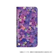 AQUOS sense plus/Android One X4 手帳型ケース Flower パープル LP-AQSSPLD03