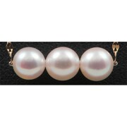 K18YG アコヤ5.0mm 横3珠ネックレス DK-PN7YG