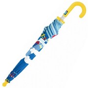 長傘 kid's傘 40cm ハロートレイン ブルー