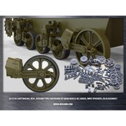 B35173 WW.II 米 M3/M5初期 スチュアート 足回りセット [1/35スケール レジン製ディティールアップパーツ]
