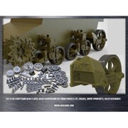 B35174 WW.II 米 M3A1後期/M3A3 スチュアート 足回りセット [1/35スケール レジン製ディティールアップパーツ]