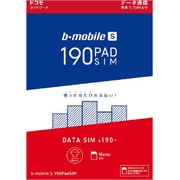 ドコモ版 b-mobile S 190PadSIM (ナノSIMパッケージ) BM-PSDN