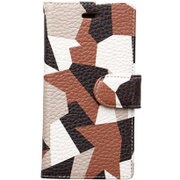 GARA2_camo_BRN_iP8P [手帳型ケース カモフラージュ/ブラウン for iPhone 8 Plus/iPhone 7 Plus/iPhone 6s Plus/iPhone 6 Plus]
