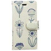 Flower_BEG_iP8 [手帳型ケース フラワー/ベージュ for iPhone 8/iPhone 7/iPhone 6s/iPhone 6]