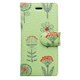 Flower_LGR_iP8 [手帳型ケース フラワー/ライトグリーン for iPhone 8/iPhone 7/iPhone 6s/iPhone 6]