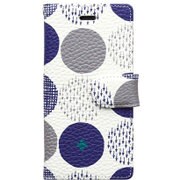 MARU_BLU_iP8 [手帳型ケース マル/ブルー for iPhone 8/iPhone 7/iPhone 6s/iPhone 6]