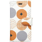 MARU_ORN_iP8P [手帳型ケース マル/オレンジ for iPhone 8 Plus/iPhone 7 Plus/iPhone 6s Plus/iPhone 6 Plus]