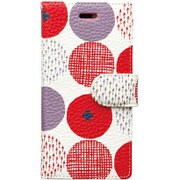 MARU_RED_iP8 [手帳型ケース マル/レッド for iPhone 8/iPhone 7/iPhone 6s/iPhone 6]