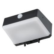 センサーウォールライト ブザー機能付き ソーラー式 ブラック LS-SH05H4-K