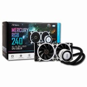 ASUS AURA SYNC対応 水冷一体型ユニット CPUクーラー ブラック Mercury240